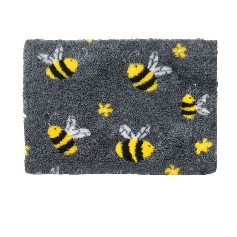Vetbed Non Skip Charcoal &amp; Yellow Bees