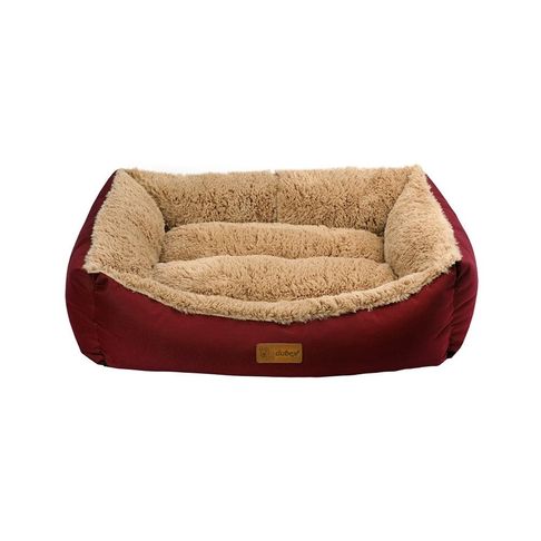 Dubex Jellybean Dog Bed Burgundy &amp; Camel