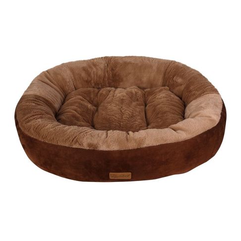 Dubex Ottoman Oval Dog Bed Chocolate &amp; Brown