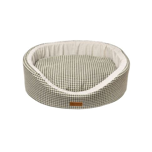 Dubex Parisian Goose Foot Check Dog Bed Green