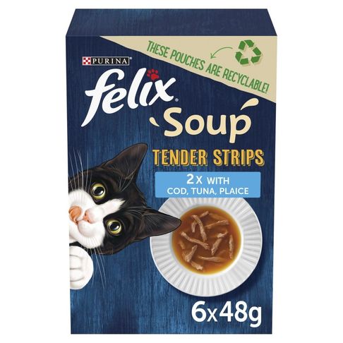 FELIX Soup Tender Strips Fish Selection 6pk