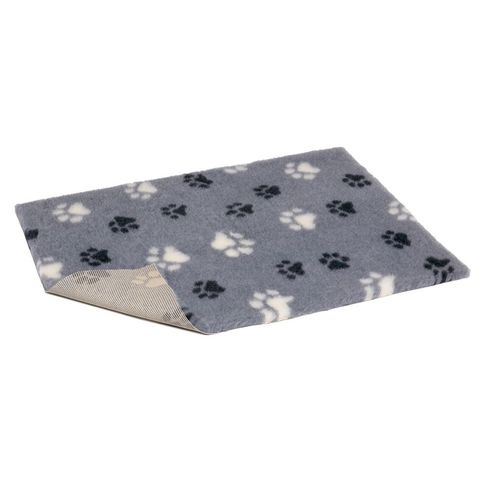 Vetbed Non Slip Grey Black &amp; White Paws