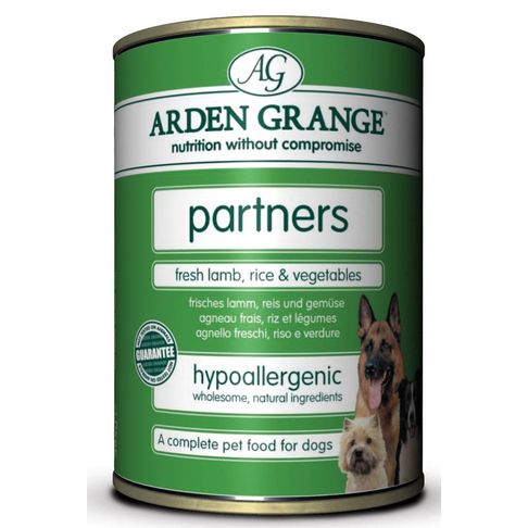 24 x 395g Arden Grange Partners Fresh Lamb, Rice &amp; Vegetables Wet Dog Food