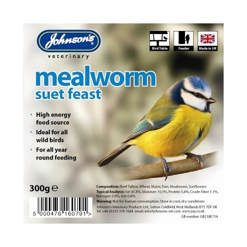 Johnson's Mealworm Suet Feast