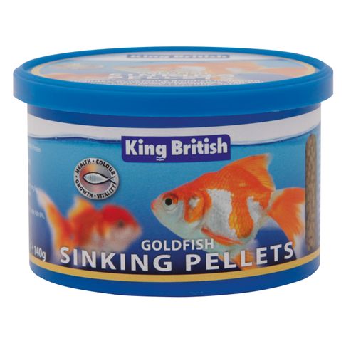 King British Goldfish Sinking Pellets 140g