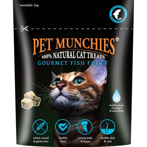 Pet Munchies 100% Gourmet Fish Fillet Natural Cat Treats