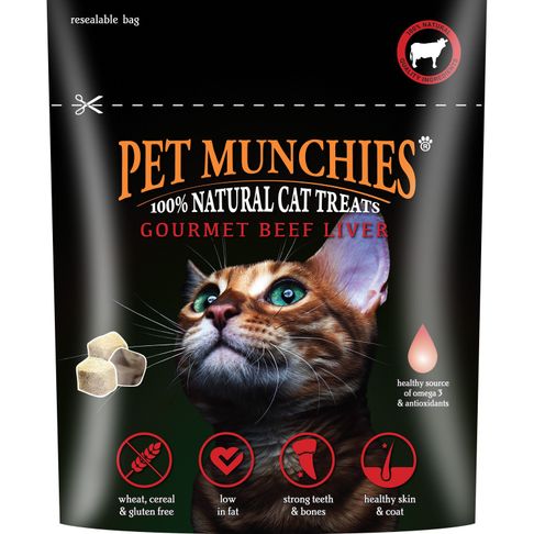 Pet Munchies 100% Gourmet Beef Liver Natural Cat Treats