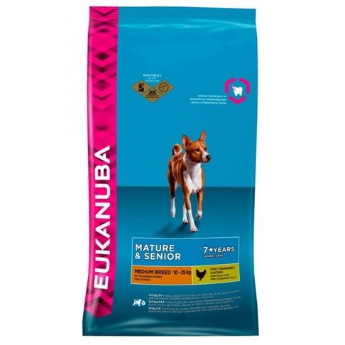 Eukanuba Dog Senior &amp; Mature Medium Breed Chicken 12kg