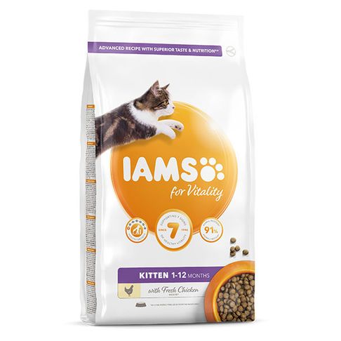 Iams Vitality Kitten Food With Fresh Chicken
