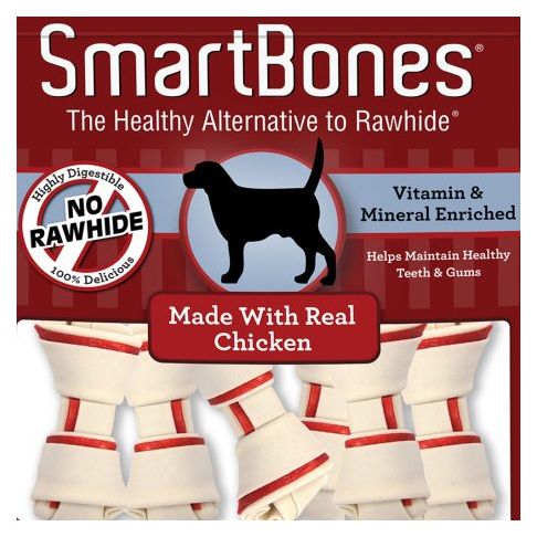 7 x Smartbones Chicken Mini Dog Treats in a Pack of 8