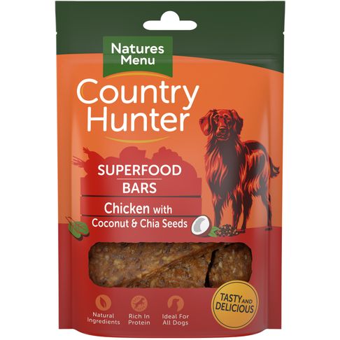 Country Hunter Dog Superfood Bar - Chicken With Coconut &amp; Chia Seeds
