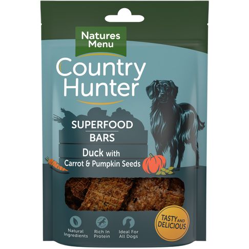Country Hunter Dog Superfood Bar - Duck With Carrot &amp; Pumpkin Seeds