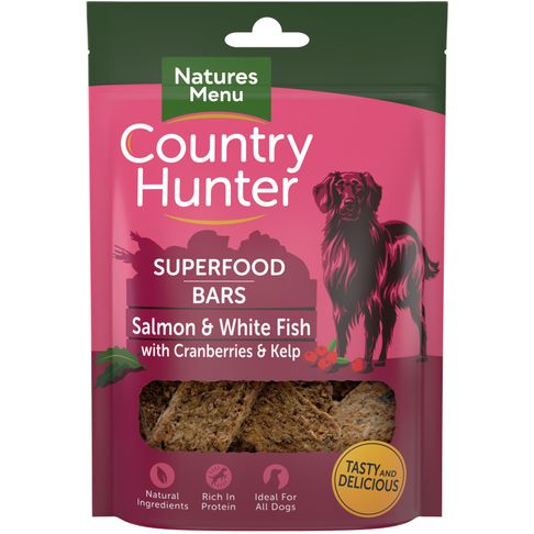 Country Hunter Dog Superfood Bar - Salmon &amp; White Fish With Cranberries &amp; Kelp