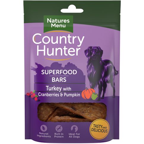 Country Hunter Dog Superfood Bar - Turkey With Cranberries &amp; Pumpkin