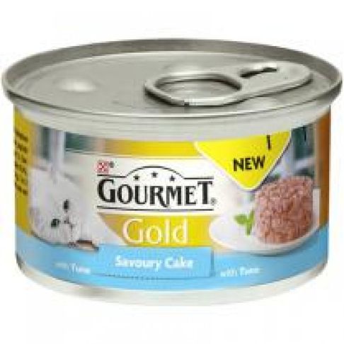 12 x Gourmet Gold Savoury Cake Tuna In Gravy 85g