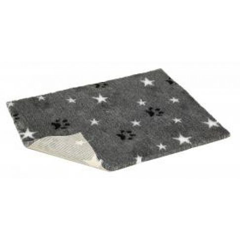 Non-slip Vetbed Mottled Grey with Stars and Paws