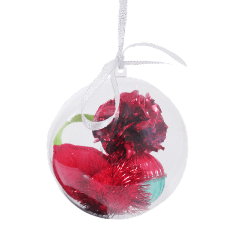 Rosewood Cupid &amp; Comet Bauble Containing Four Festive Toys