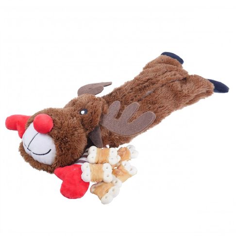 Rosewood Cupid &amp; Comet Christmas Reindeer With Treats 35cm