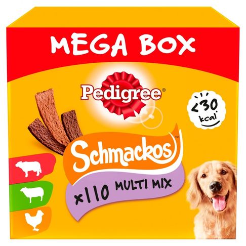 110 x Pedigree Schmackos Meat Variety Mega Box Stick Dog Treats