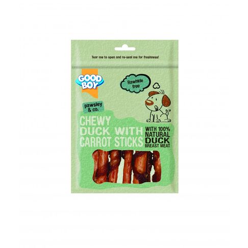 Good Boy Pawsley &amp; Co Chewy Duck With Carrot Sticks Dog Treat
