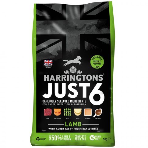 Harringtons Just 6 Dry Dog Food Lamb
